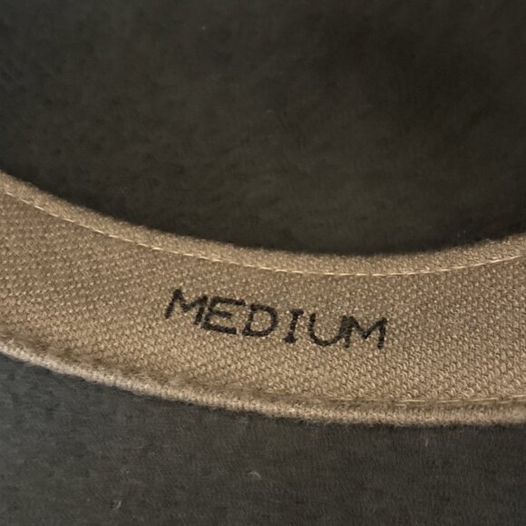 Yellow 108 Fedora Medium 100% Wool Floppy Autumn Hat Unisex USA Made Reclaimed - Picture 10 of 11